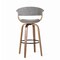 Set of 2/4 Modern Counter & Bar Height Wooden Swivel Bar Stools